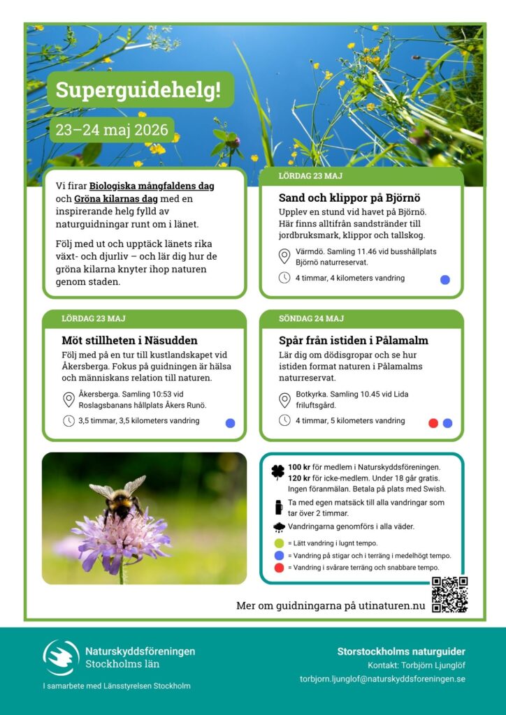 Program för superguidehelgen den 23-24 maj